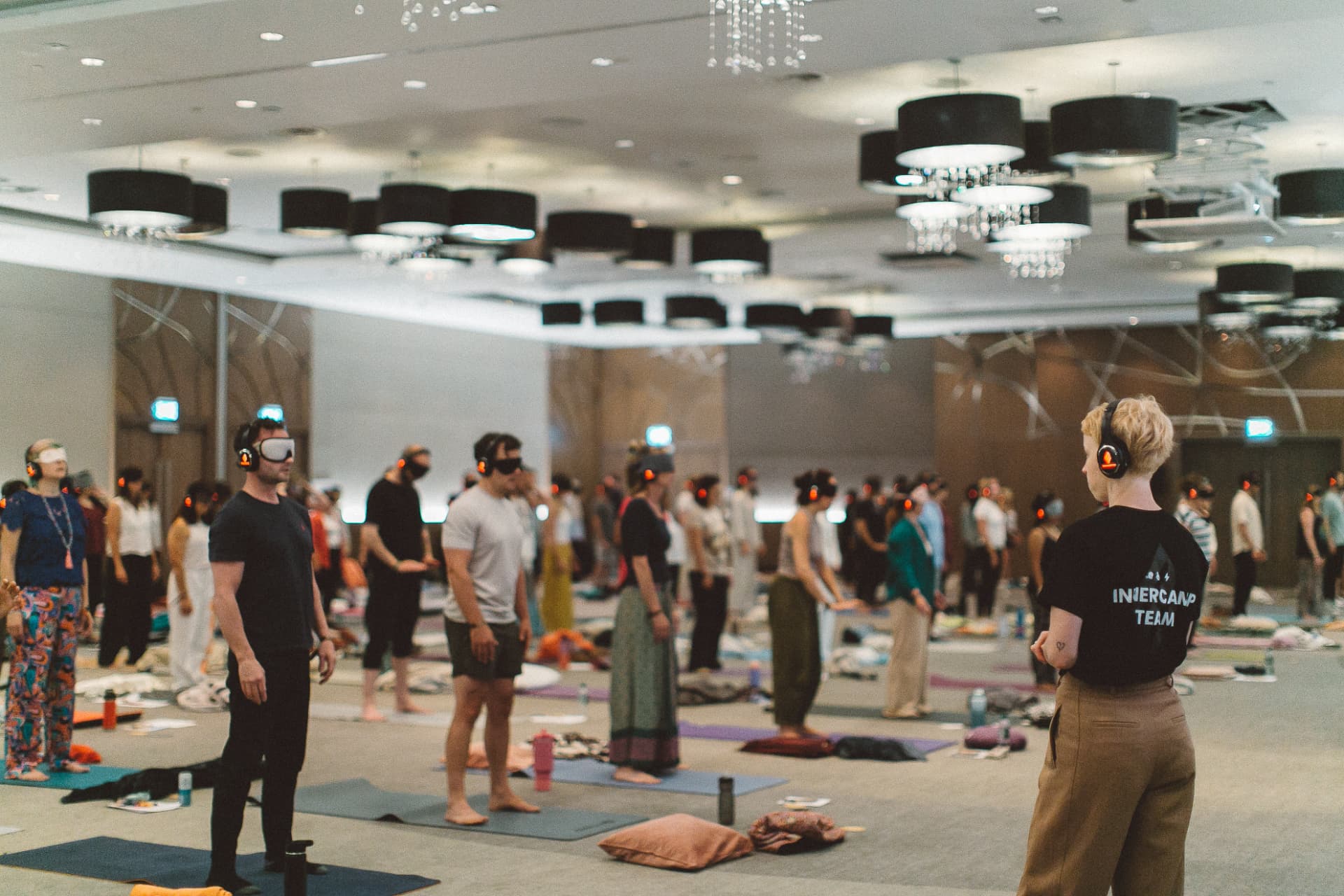 The room gathering before a Holosomatic® Experience begins
