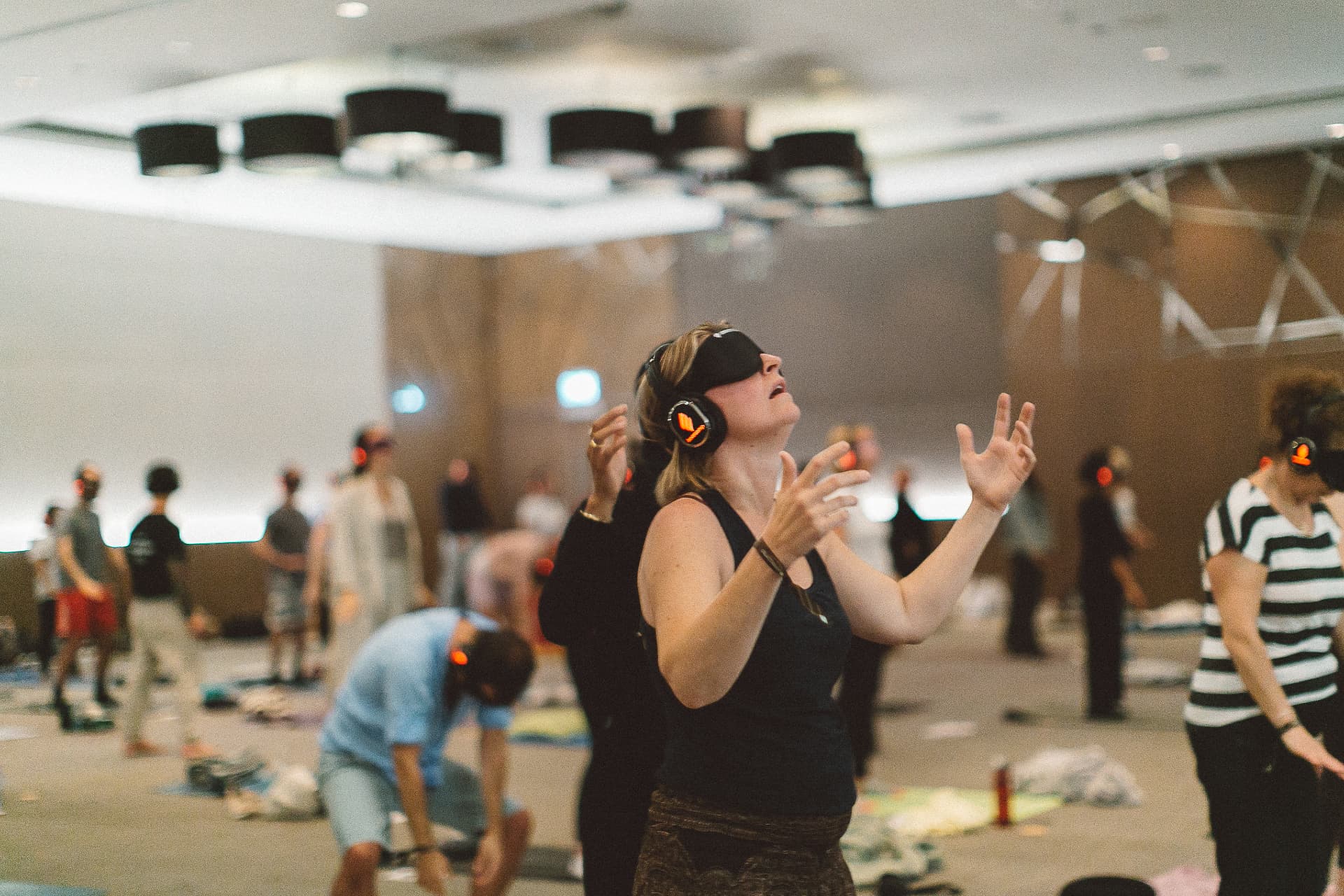 Arms open in an energy activation — from a previous InnerCamp retreat