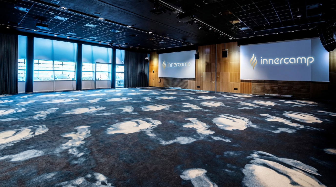 The Ellehammer Ballroom, cleared for practice